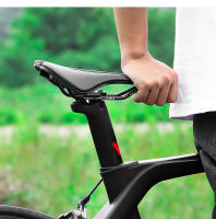 Asiento de Bicicleta Profesional WEST BIKING Ultraligero Hueco de Cuero Suave para Carreras de Bicicletas de Montaña y Carretera - details 1