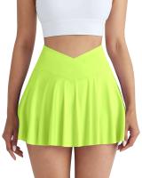 Gimnasio Deportes Mujer Fiess Bolsillos Correr al aire libre Falda de tenis Secado rápido Estiramiento Pantalones cortos de verano - details 2