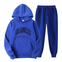 Conjunto de 2 piezas para hombre y mujer, sudadera con capucha, chándal y pantalones deportivos, pantalones deportivos con cuello redondo - details 1