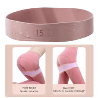 Bandas elásticas de entrenamiento para glúteos y cadera, equipo de gimnasio y Yoga, Círculo de sentadillas, 10-45 libras - details 7