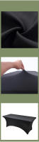 Outdoor Wedding Event Rectangular Elastic Tablecloth Bar Cocktail Table Cover Decoration - details 1
