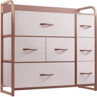 Cajonera de Tela Extraíble de 7 Cajones Almacenamiento de Tela Cómodo para Sala de Estar, Dormitorio, Habitación Infantil Gris Oscuro - details 9
