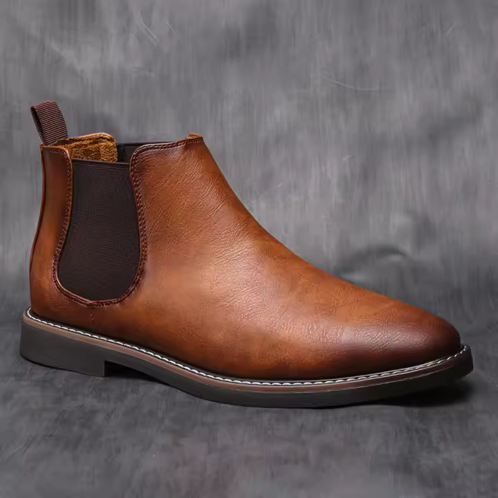 Botas Chelsea para hombre Zapatos para hombre británicos Color brillante Moda Retro Botas Botines - 1