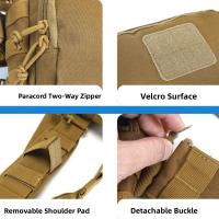 Riñonera de gran capacidad para exteriores, bolso de pecho multifuncional impermeable para escalada, bolsillo de malla, bolsa colgante de cintura de viaje duradera - details 10
