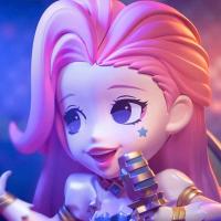 League of Legends The Starry-Eyed Songstress Seraphine figura de acción Anime modelo muñecas regalo ornamental - details 3