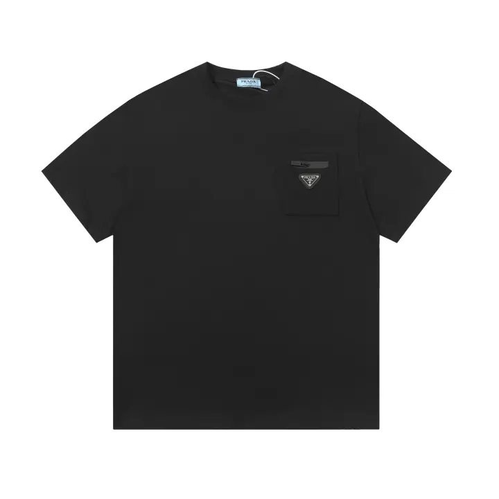 Camisetas de Verano Casuales para Hombres Algodón Puro, Cuello Redondo, Mangas Cortas, Novedad con Estampados de Logotipo - 1