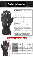 WEST BIKING-Guantes Térmicos de invierno para ciclismo, manoplas cálidas para esquí, Snowboard y pesca, para hombre y mujer - details 1
