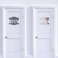 Personalizado nombre de familia signo de puerta hebrea pegatina de pared espejo acrílico nueva decoración del hogar para regalo de mudanza de casa - details 2