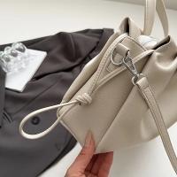 Bolso de mano de inspiración francesa para mujer: sintético suave, gran capacidad, correa de hombro desmontable, cierre de cremallera, diseño minimalista para uso informal y profesional, bolso de mano versátil, accesorio elegante, forro de poliéster durad - details 5