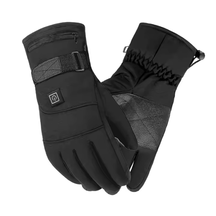 Guantes calefactados impermeables para motocicleta, manoplas para Invierno - 1