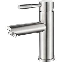 Grifo de Lavabo de Acero Inoxidable, Mezclador Monomando para Lavabo, Níquel Pulido - details 0