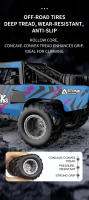 Jjrc-Coche de juguete a Control remoto Q191 para niños, vehículo de escalada anfibio todoterreno, resistente al agua, 4Wd - details 7