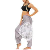 Pantalones harén con parte inferior caída para mujeres y hombres - details 16
