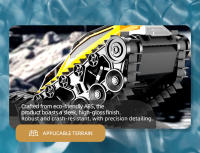 JJRC Q183 RC Car 2.4G Amphibious All Terrain Tracked Tank Remote Control Truck Climbing Off-Road Vehicle Waterproof Toy Kid Gift - details 26