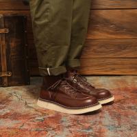 Botas de hombre de alta gama de cuero zapatos de hombre de piel de vaca de capa superior - details 2