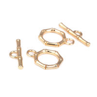 Pulsera de Tirantes Geométricos de Latón Dorado 18K Clasps para Hacer Joyería DIY - details 79