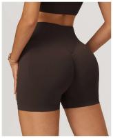 Pantalones cortos deportivos mejorados de cintura alta para yoga sin costuras para mujer, utilizados para gimnasios y ciclismo - details 16
