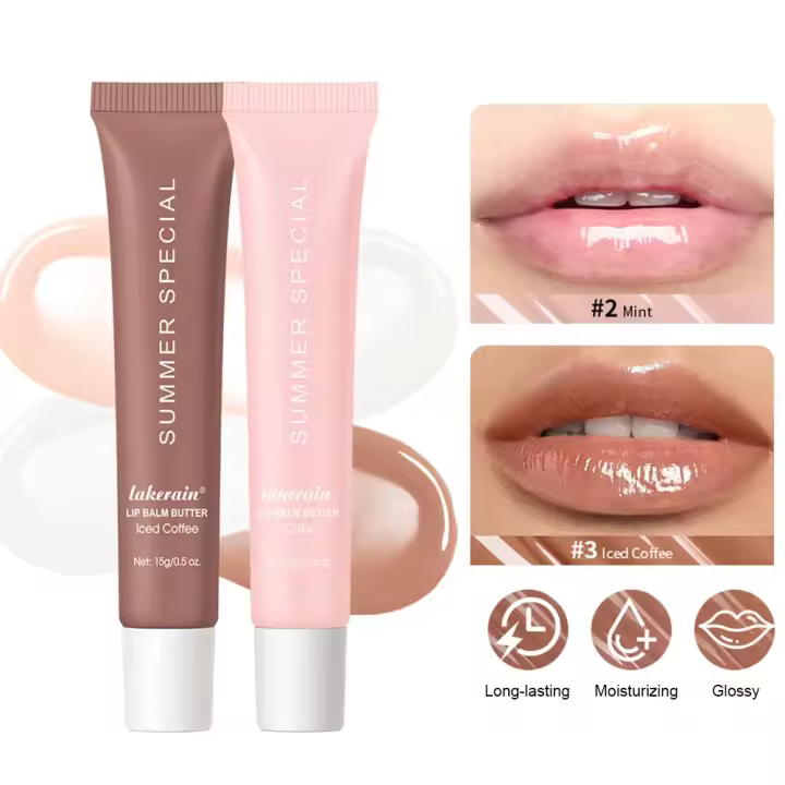 Gloss de Labios de Cristal Hidratante Suave de Manzana Tinte de Labios de Azúcar Moreno - 1