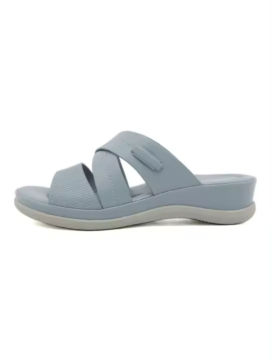 Verano 2025 sandalias dulces atmósfera de moda para mujer comercio exterior zapatillas de plataforma de gran tamaño zapatos de playa - 1
