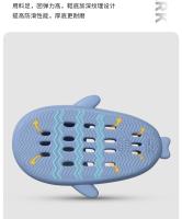 Zapatillas de baño de tiburón con masaje, antideslizantes, huecas, para el hogar, de pareja, de EVA. - details 6