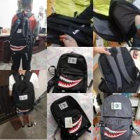 Mochilas escolares para niños y niñas, mochila grande con diseño de tiburón, impermeable, para viaje - details 0