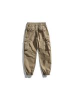 Pantalones Cargo de Moda para Hombres 2024 Estilo Callejero Suelto con Cordón Material de Algodón - details 8