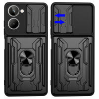 Funda con soporte magnético para OPPO Realme, carcasa con ranura para tarjeta, para modelos 10, 4G, 9, 8, 7 Pro, 8i, 9i, C35, C31, Reno 8, 8T, A17, A58, A57, A52, A72, A76 - details 2