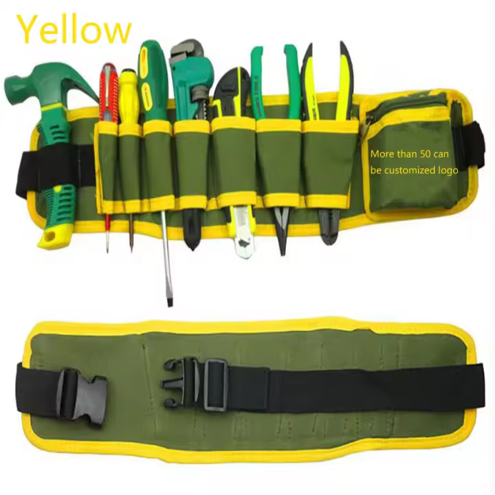 Bolsa de reparación de cinturón de electricistas multicolor, bolsillo de cintura multifuncional, carpintero impermeable, bolsa de herramientas de tela Oxford - 1