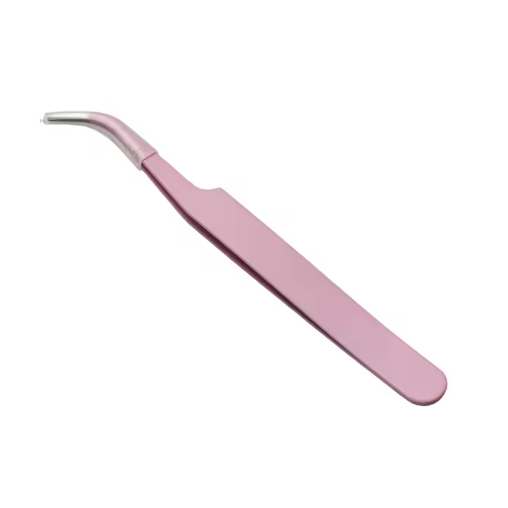 Pinzas rectas antióxido, accesorio de maquillaje ergonómico para principiantes, cosmética profesional - 1