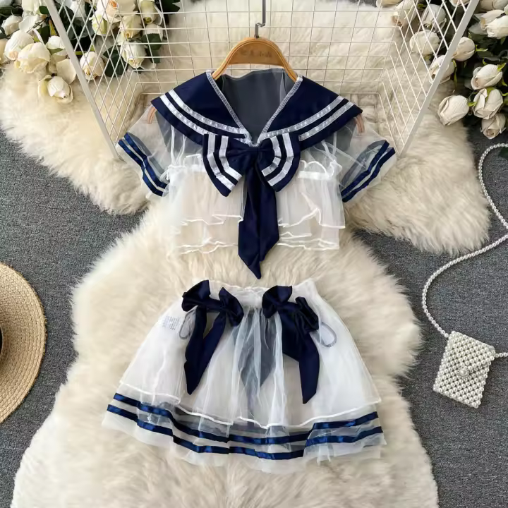 Conjunto de dos piezas transparente y Sensual para mujer, Top y tangas, lencería, ropa interior de malla, trajes sexys - 1