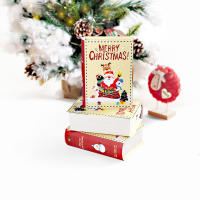 Cajas de Dulces en Forma de Libro Navideño 5Pcs Empaquetado de Regalos de Navidad para Fiestas de Cumpleaños Suministros de Decoración de Navidad - details 6
