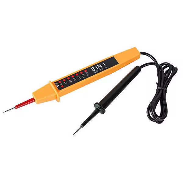 Probador de voltaje de 6-380V CA CC, Detector de fase de doble polo sin contacto, probador de corriente con indicador LED, función de destornillador - 1