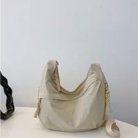 Bolso de hombro lavado de gran capacidad para mujer, bandolera de nailon informal, bolso de Dumpling de Corea de Color sólido para verano - details 24