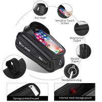 WEST BIKING-bolsa para bicicleta de montaña, resistente al agua, con pantalla táctil, funda para teléfono de 7,0 pulgadas, accesorios de ciclismo - details 5