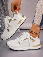 Zapatillas De Mujer 2023 Nuevas Plataforma Cómodas De Cuero Parcheado Zapatos De Correr Al Aire Libre Deporte Casuales Ladies - details 9