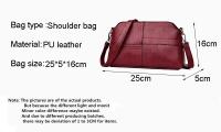 Nuevo Casual Messenger Bag Crossbody PU Leather Black Ladies Handbag Small Shoulder Bag Wallet - details 0