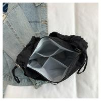 Bolso de hombro plisado de nailon a la moda, bolso cruzado con cordón de estilo coreano de Color sólido, bolso de mano ligero de gran capacidad para niñas - details 22