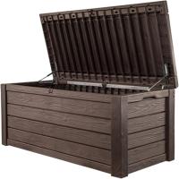 Arcón exterior Baúl de almacenamiento Capacidad 570L Resina Color Marrón - details 3