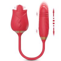 Vibrador Llicking Estimulador de Clítoro y Dildo de Penetración 2 en 1 Juguete para Mujeres Adultas - details 1