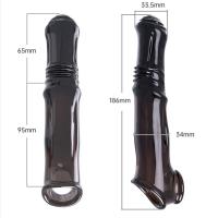 Cubierta de pene extendida para parejas, cristal no vibratorio, Juguetes sexuales para adultos, Sexy - details 5