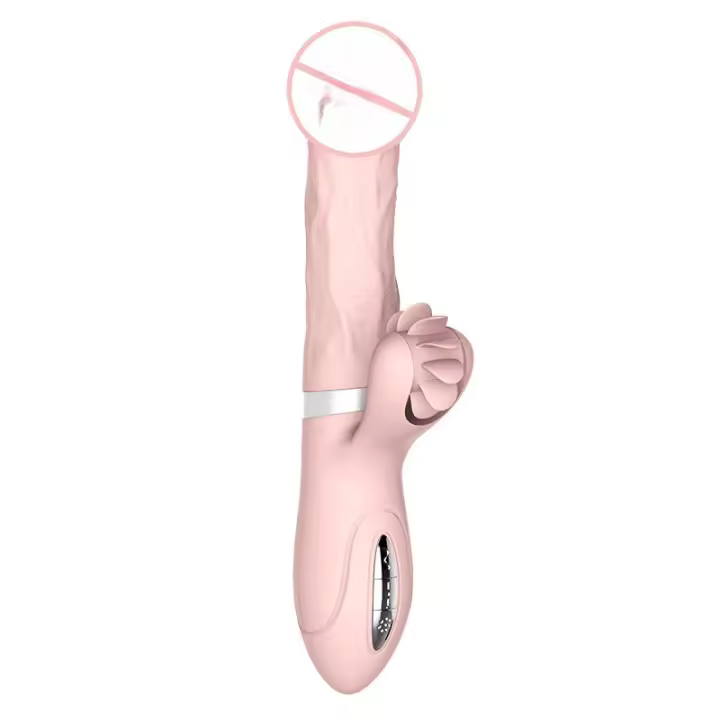 Lengua caliente y retráctil giratoria palo vibratorio Masajeador de masturbación femenina, productos sexuales para adultos - 1
