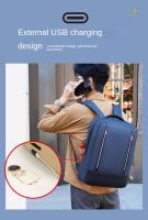 Mochilas de gran capacidad, mochilas de cerradura de contraseña impermeable para hombres, viajes de negocios, mochilas de carga USB - details 10
