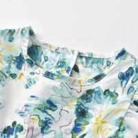 Vestido de Princesa de Manga Corta con Flores Estilo Coreano para Bebé Niña Pastoral Floral de Verano 2025 a la Moda. - details 2