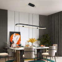 NEO Gleam-candelabro moderno minimalista para comedor, cocina, Bar, candelabros de moda, colgante de correo gratis, iluminación LED - details 4