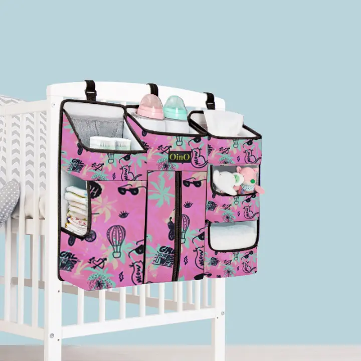 Organizador de Cama para Bebé Bolsas Colgantes para Almacenamiento de Pañales de Recién Nacido - 1