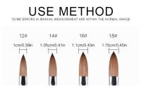 Pincel de Uñas KADS Kolinsky Sable Acrylic para Diseño de Arte de Uñas Herramienta de Manicura Seguro para Uso Profesional y Doméstico - details 4