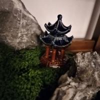 Piedras, accesorios de micropaisaje, modelo de bonsái rocalla, cenador, adorno pequeño, figuritas en miniatura artesanales de cerámica - details 7