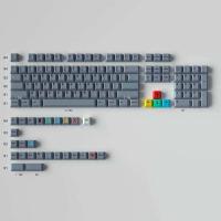 130 key/set G Dualshot Gray Keycaps PBT Dye Subbed Key Caps Cherry Profile Keycap With 2.25U 2.75U 3U 7U Spacebar ISO Enter - details 0