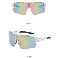 Gafas de sol de ciclismo UV400, lentes HD de medio marco, resistentes a los rayos UV, gafas de deporte al aire libre cómodas a la moda, Unisex - details 3