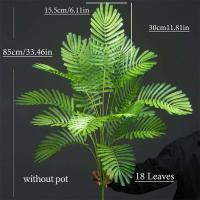 Palmeras Artificiales Grandes Helechos Falsos Hojas de Persia Tropical Ramas de Plástico - details 8